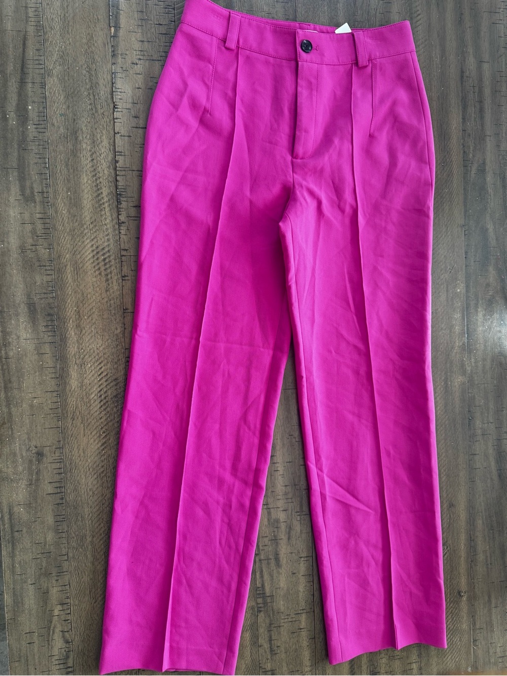 Zara Wide-Leg Trousers in Bright Pink - Picture 10 of 10